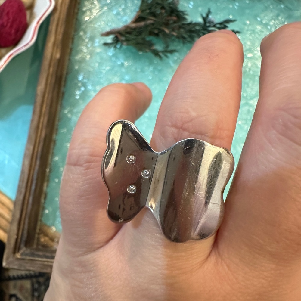 Tous SS diamond ring 7
